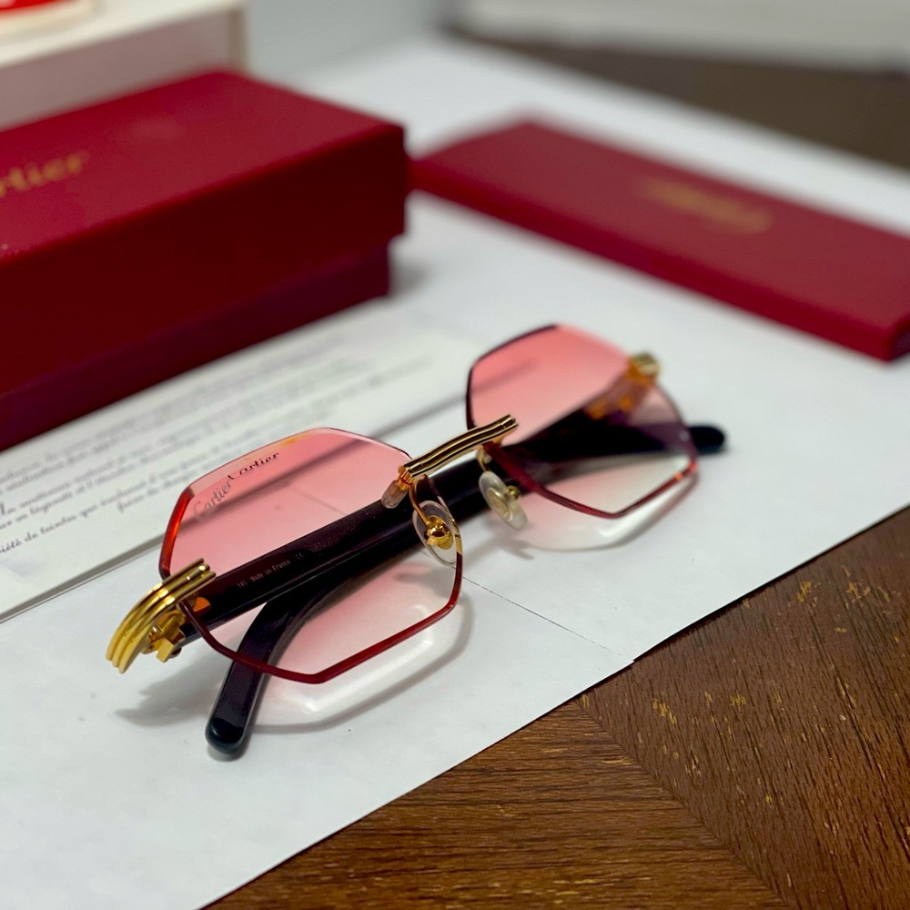Cartier buffalo horn sunglasses